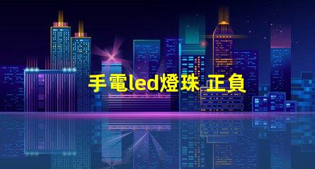 手電led燈珠 正負